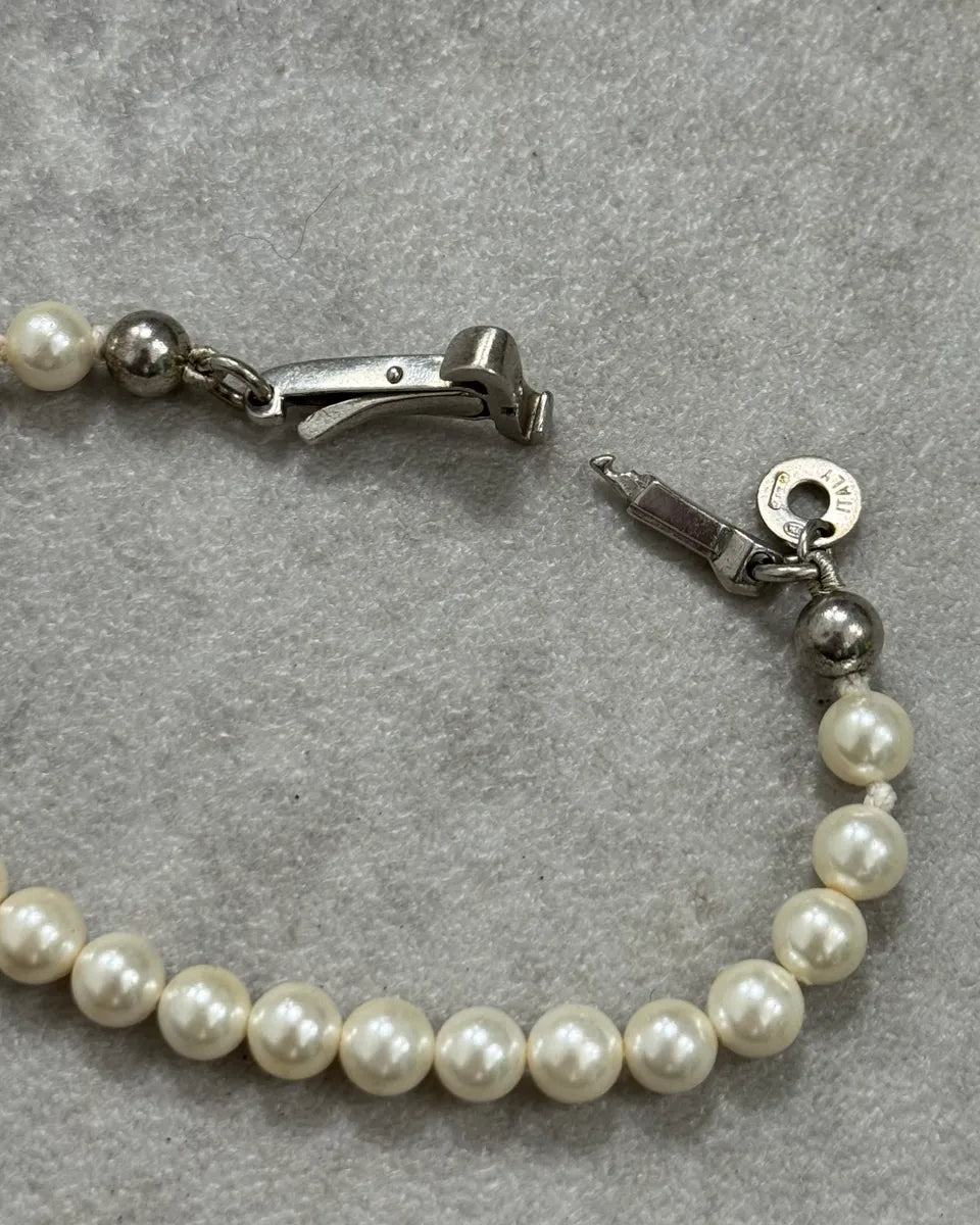Cesare Paciotti Pearl Dagger Charm Bracelet IgFXUhg 4