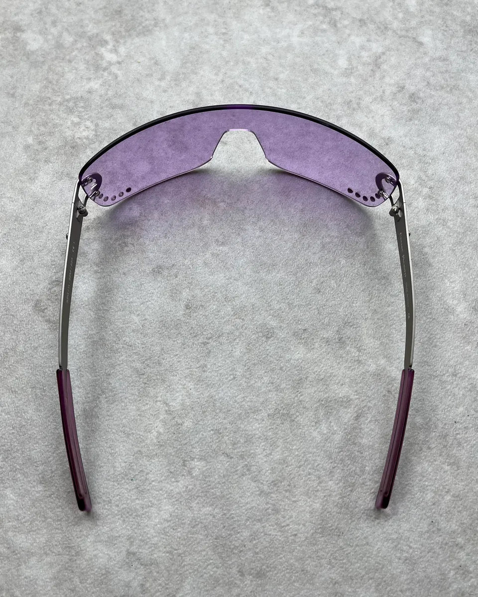 Cesare Paciotti Purple Acetate Shield Sunglasses nNUrdqw 5