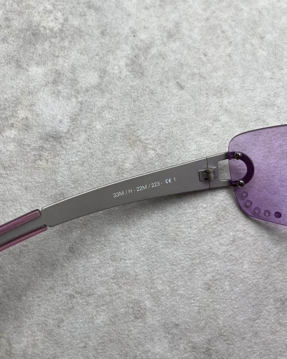 Cesare Paciotti Purple Acetate Shield Sunglasses nNUrdqw 9