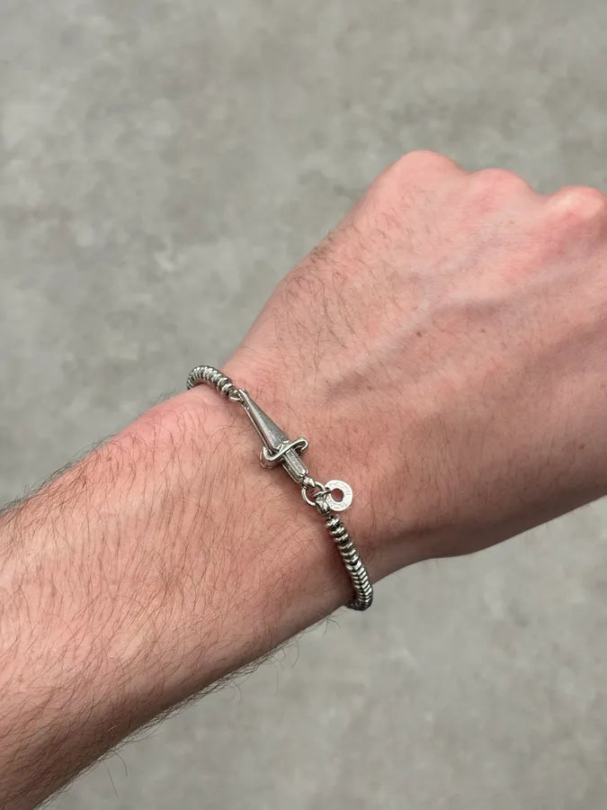 Cesare Paciotti Silver 925 Bracelet Cross Toggle Charm xQaUUHK 2