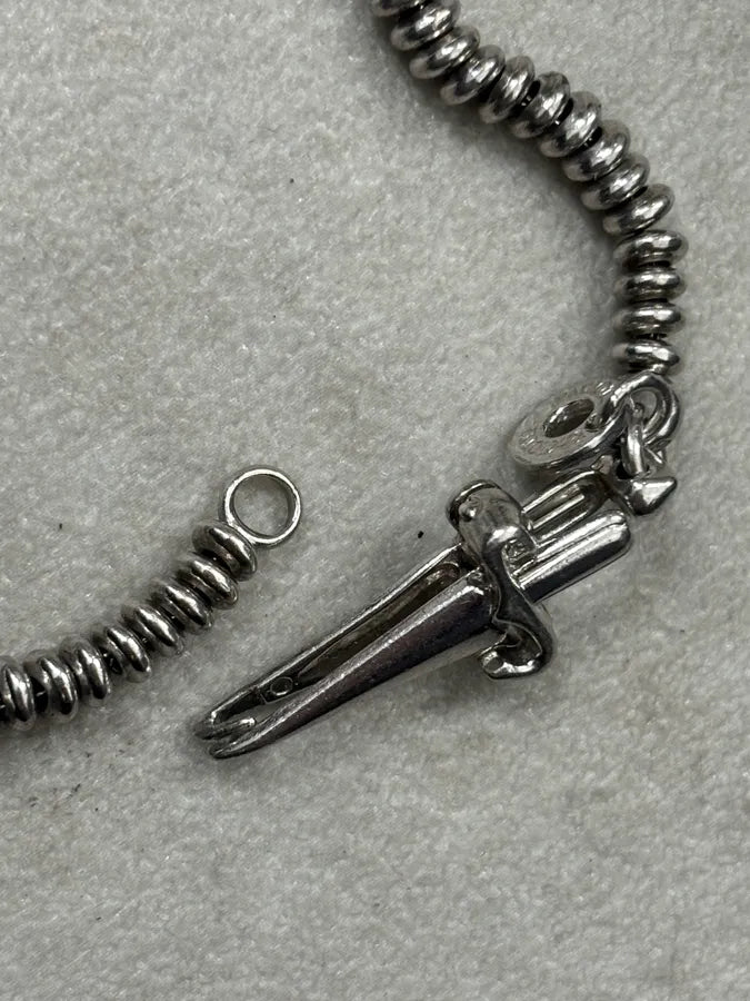 Cesare Paciotti Silver 925 Bracelet Cross Toggle Charm xQaUUHK 7