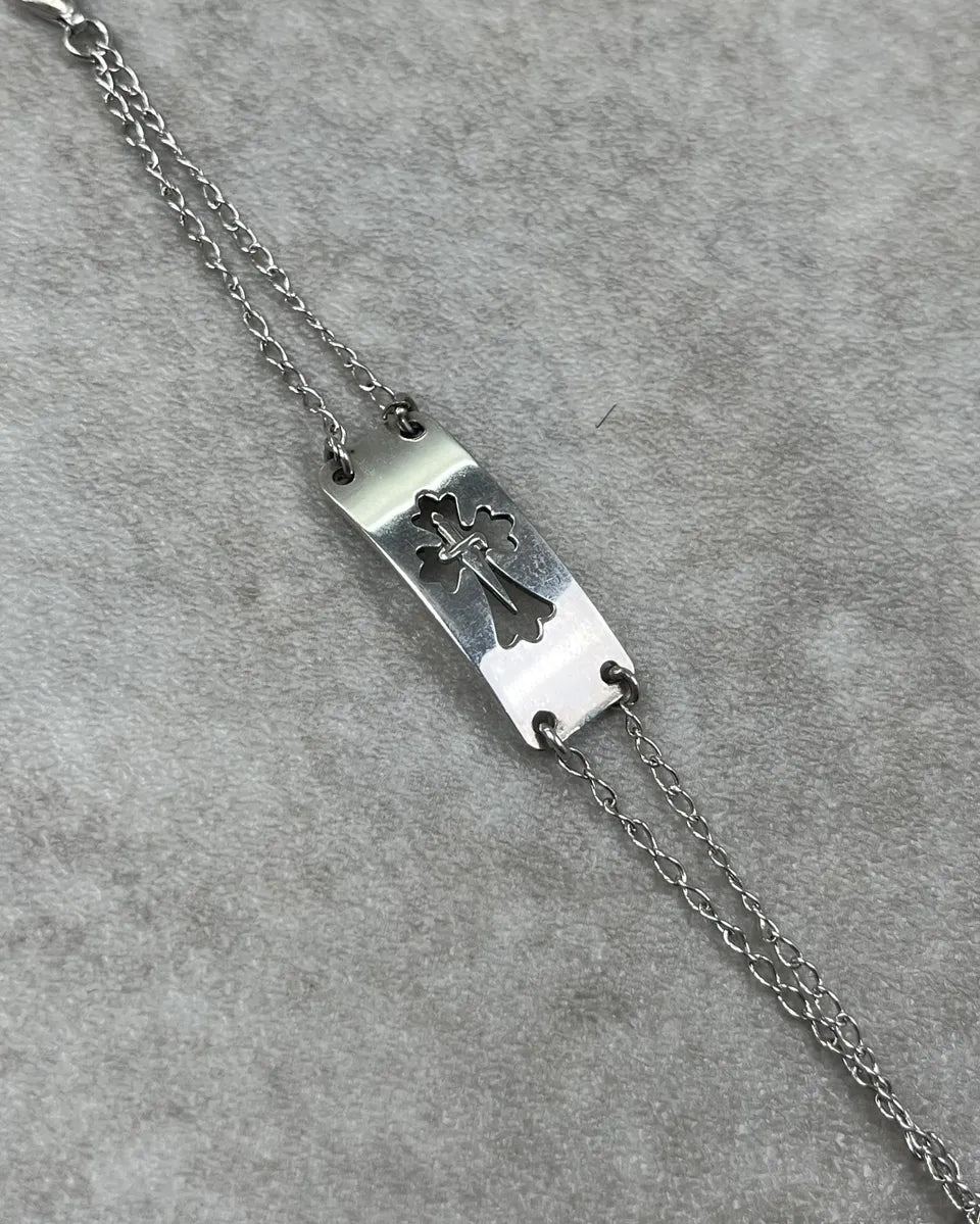 Cesare Paciotti Silver 925 Sterling Cross Bracelet OIecdIi 4