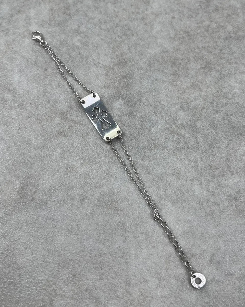 Cesare Paciotti Silver 925 Sterling Cross Bracelet OIecdIi 5