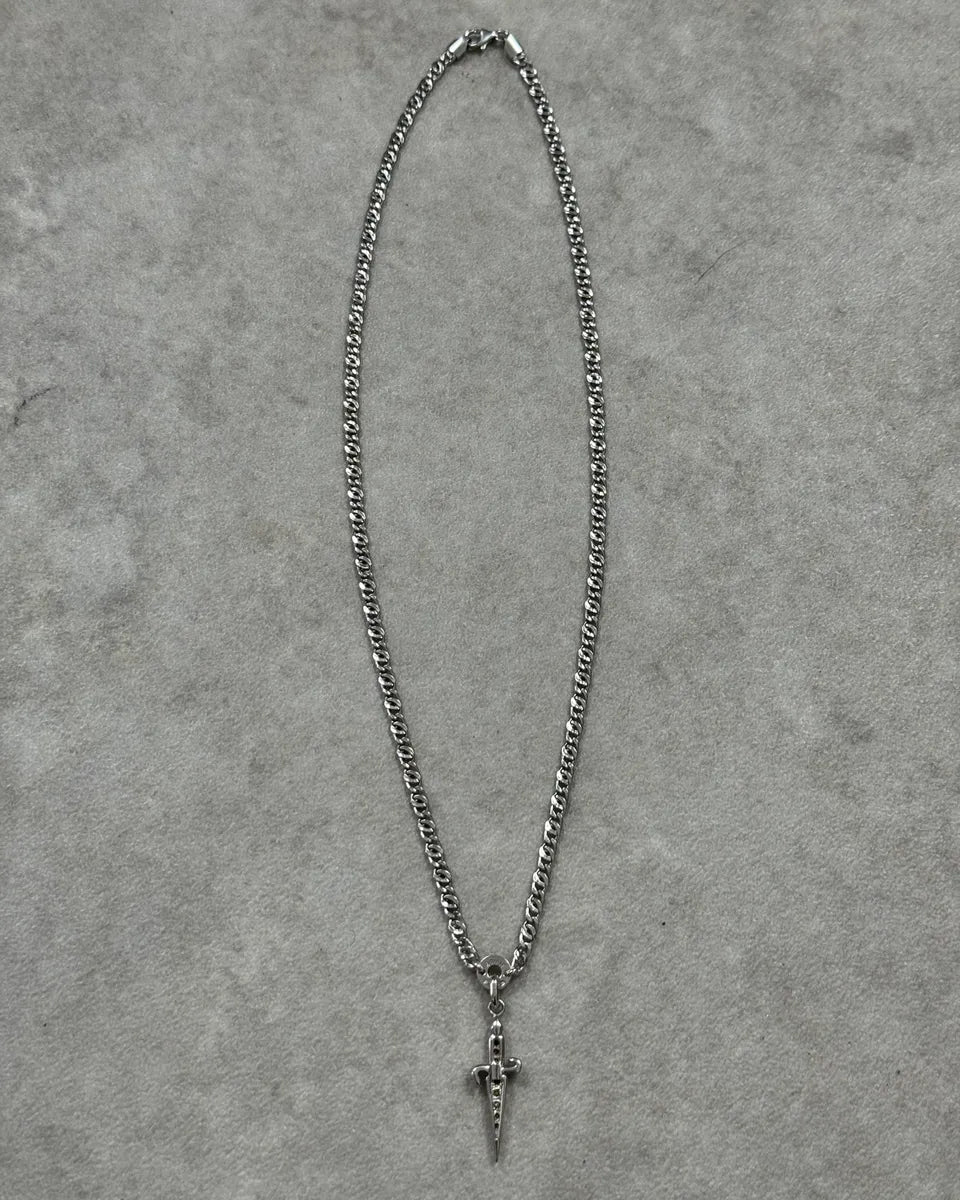 Cesare Paciotti Silver 925 Sterling Silver Sword Pendant Necklace wFpQNWV 4