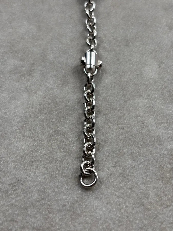 Cesare Paciotti Silver Grey Metal Dagger Charm Bracelet gwMqtzf 8