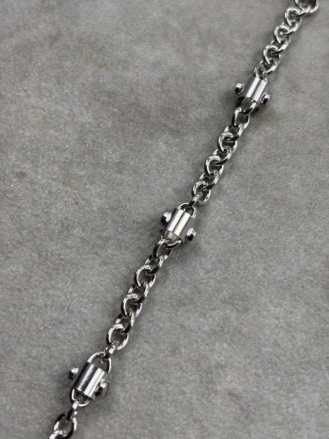 Cesare Paciotti Silver Grey Metal Dagger Charm Bracelet gwMqtzf 9