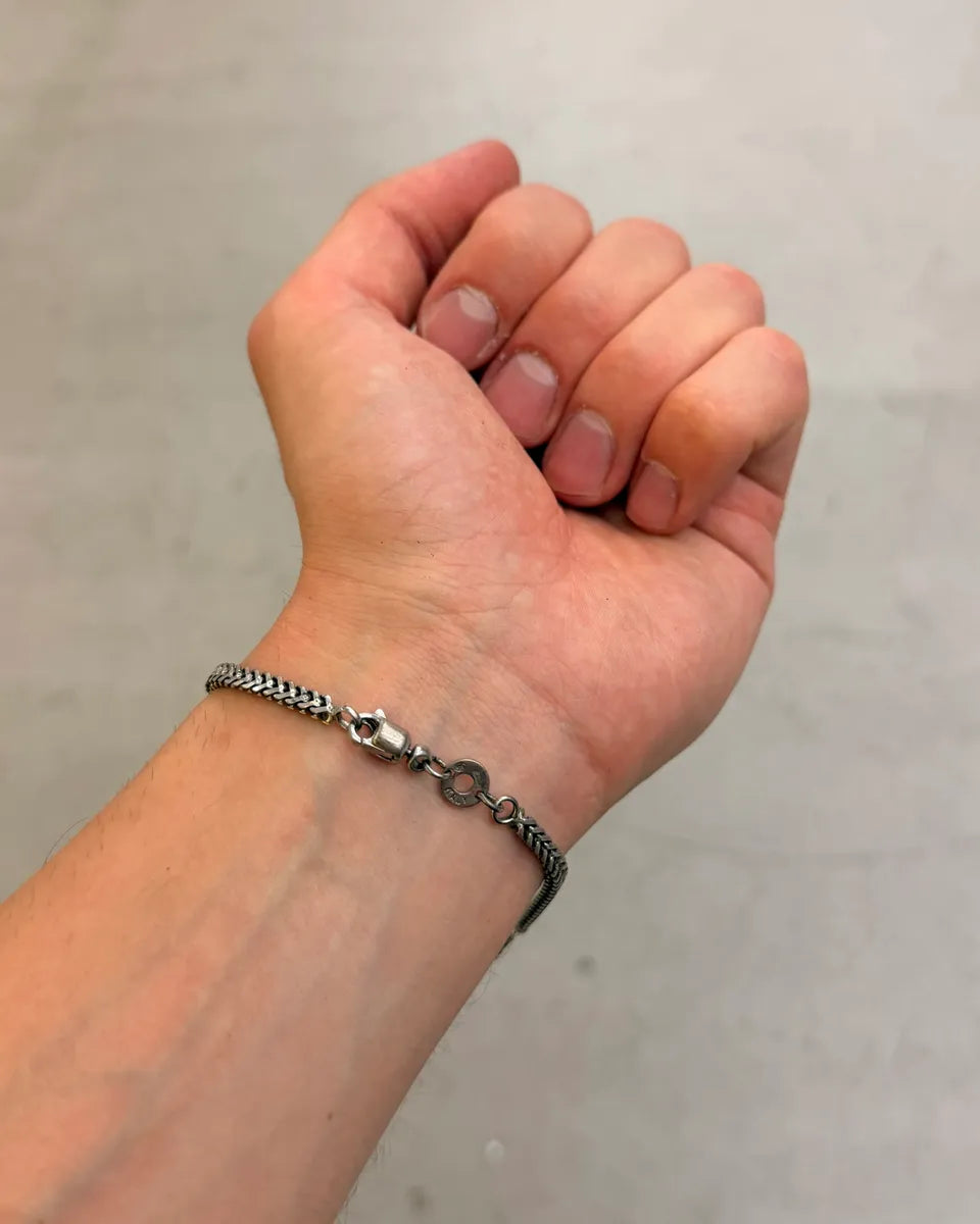 Cesare Paciotti Silver Metal Chain Dagger Bracelet CJFFSek 2