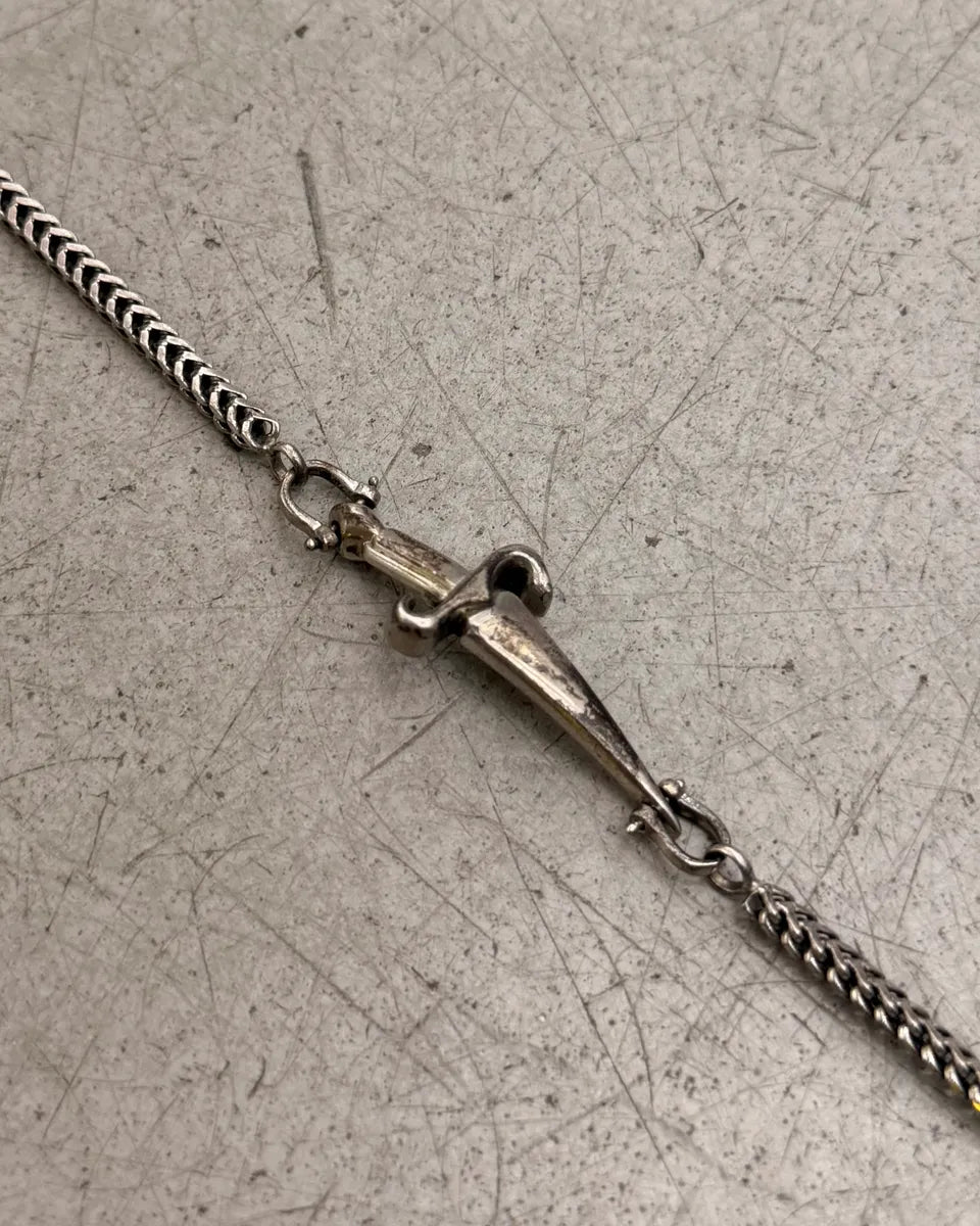 Cesare Paciotti Silver Metal Chain Dagger Bracelet CJFFSek 3