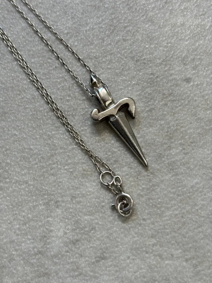 Cesare Paciotti Silver Metal Cross Pendant Necklace PVuVlpG 2