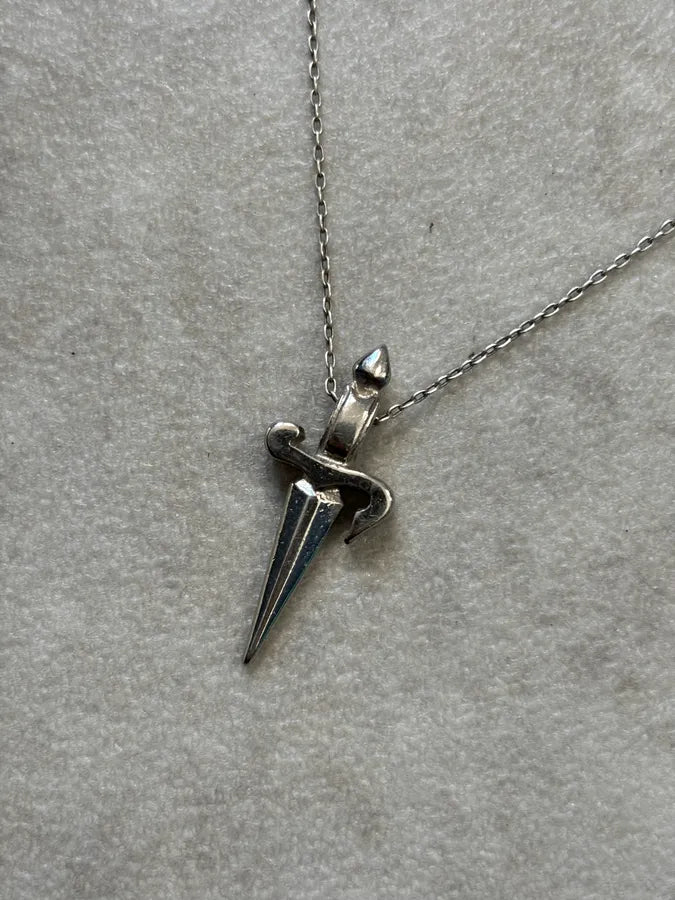 Cesare Paciotti Silver Metal Cross Pendant Necklace PVuVlpG 3