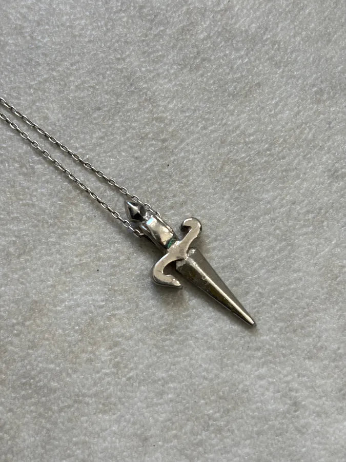 Cesare Paciotti Silver Metal Cross Pendant Necklace PVuVlpG 4
