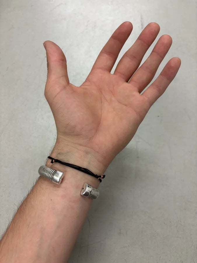 Cesare Paciotti Silver Metal Dagger Coil Bracelet bRUKnzC 1