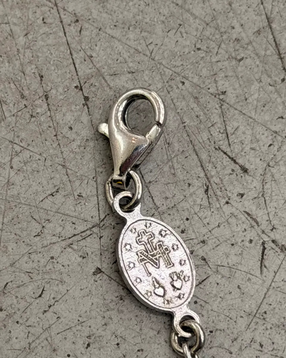 Cesare Paciotti Silver Pearl Dagger Charm Bracelet aLKMMsS 6