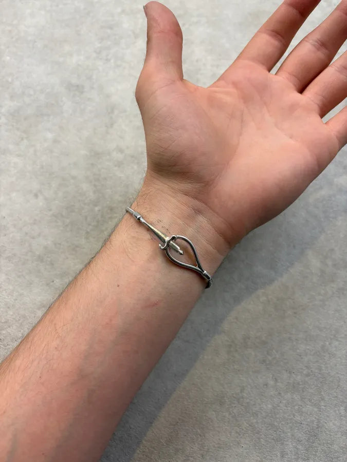 Cesare Paciotti Silver Steel Dagger Bracelet  MciqmHB 4