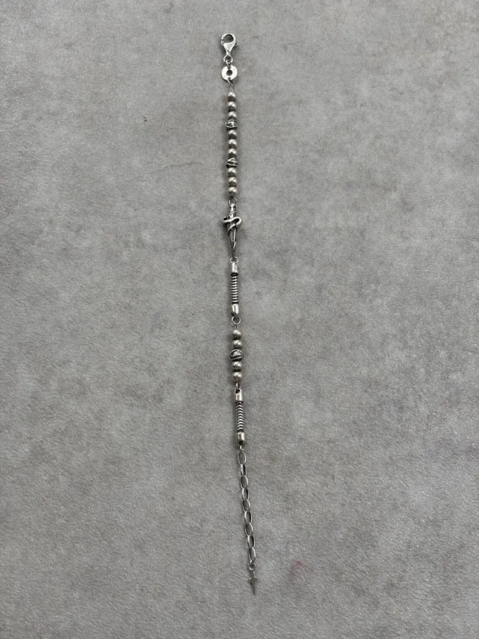 Cesare Paciotti Silver Sterling Silver Dagger Bracelet MQXdeLe 3