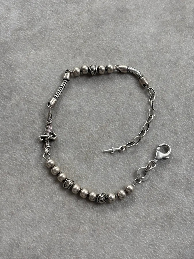 Cesare Paciotti Silver Sterling Silver Dagger Bracelet MQXdeLe 0