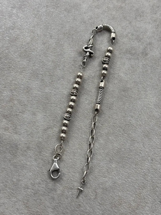 Cesare Paciotti Silver Sterling Silver Dagger Bracelet MQXdeLe 6