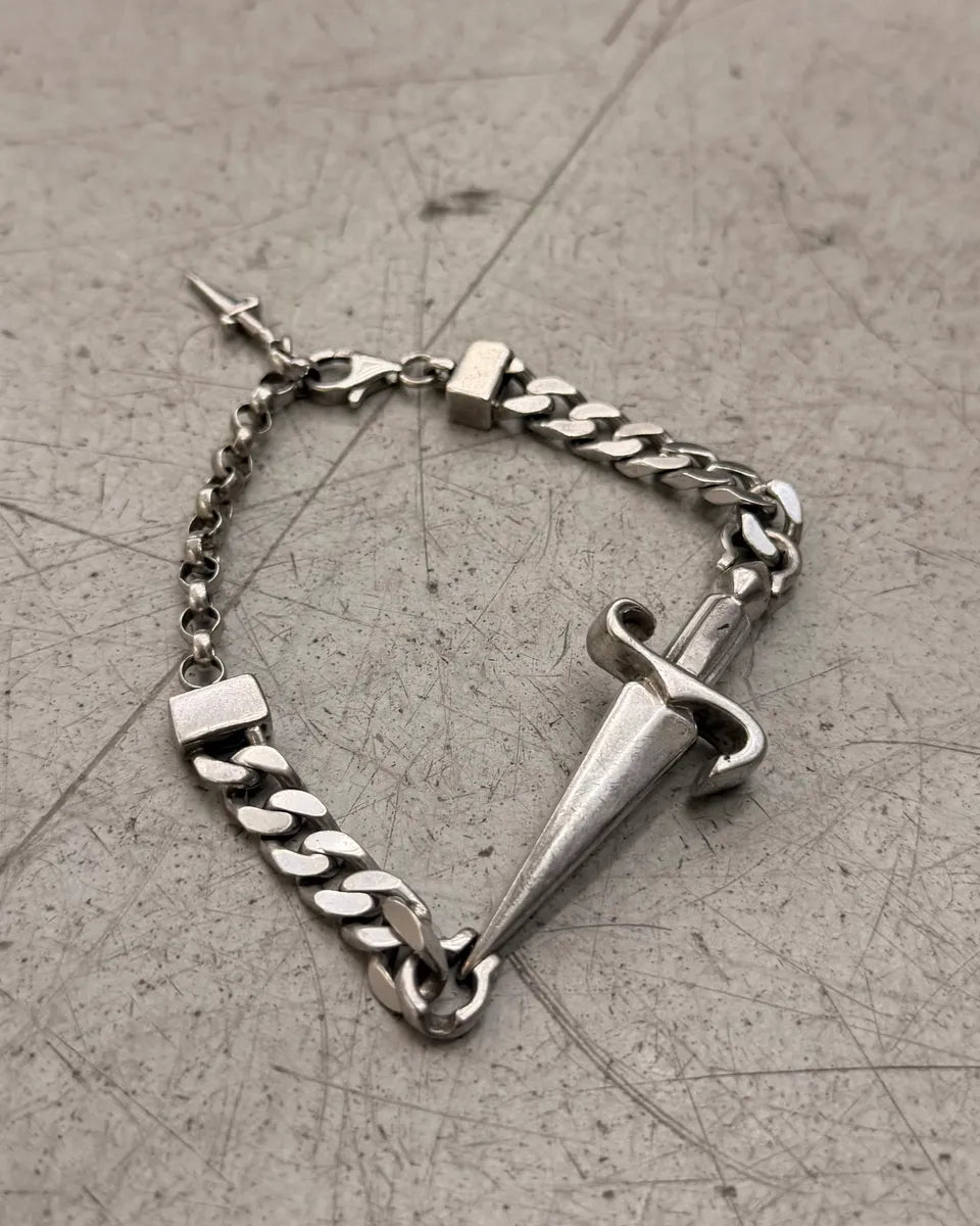 Cesare Paciotti Silver Sterling Silver Dagger Bracelet VNxqIHA 0