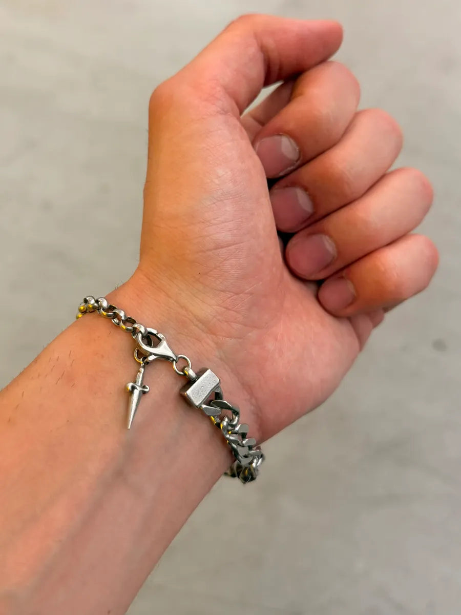 Cesare Paciotti Silver Sterling Silver Dagger Bracelet VNxqIHA 2