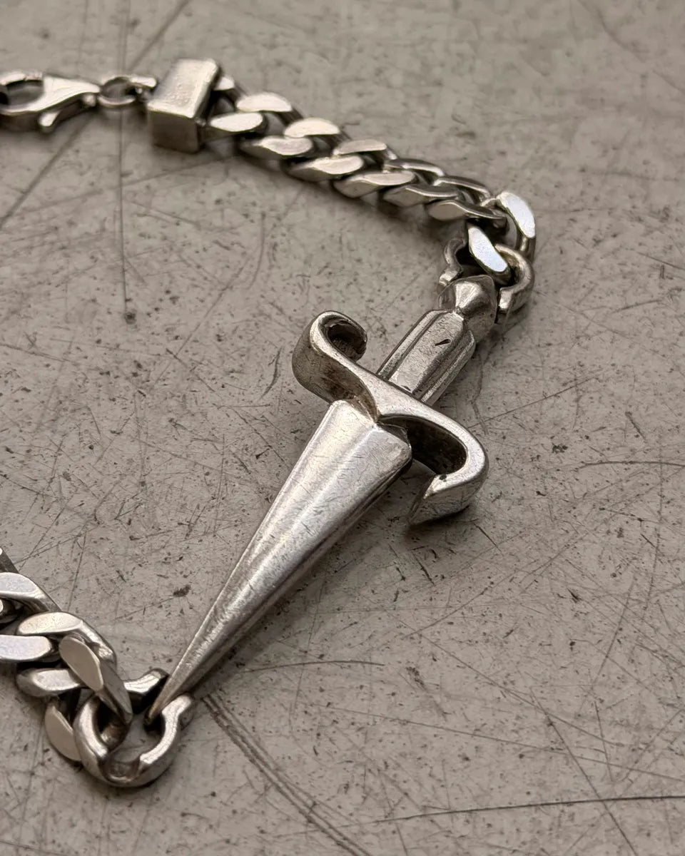 Cesare Paciotti Silver Sterling Silver Dagger Bracelet VNxqIHA 4