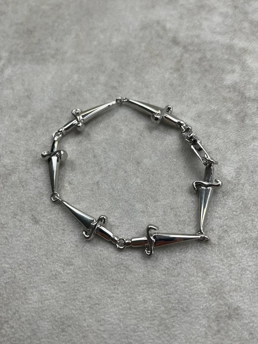 Cesare Paciotti Silver Sterling Spike Dagger Bracelet HOdDonb 0