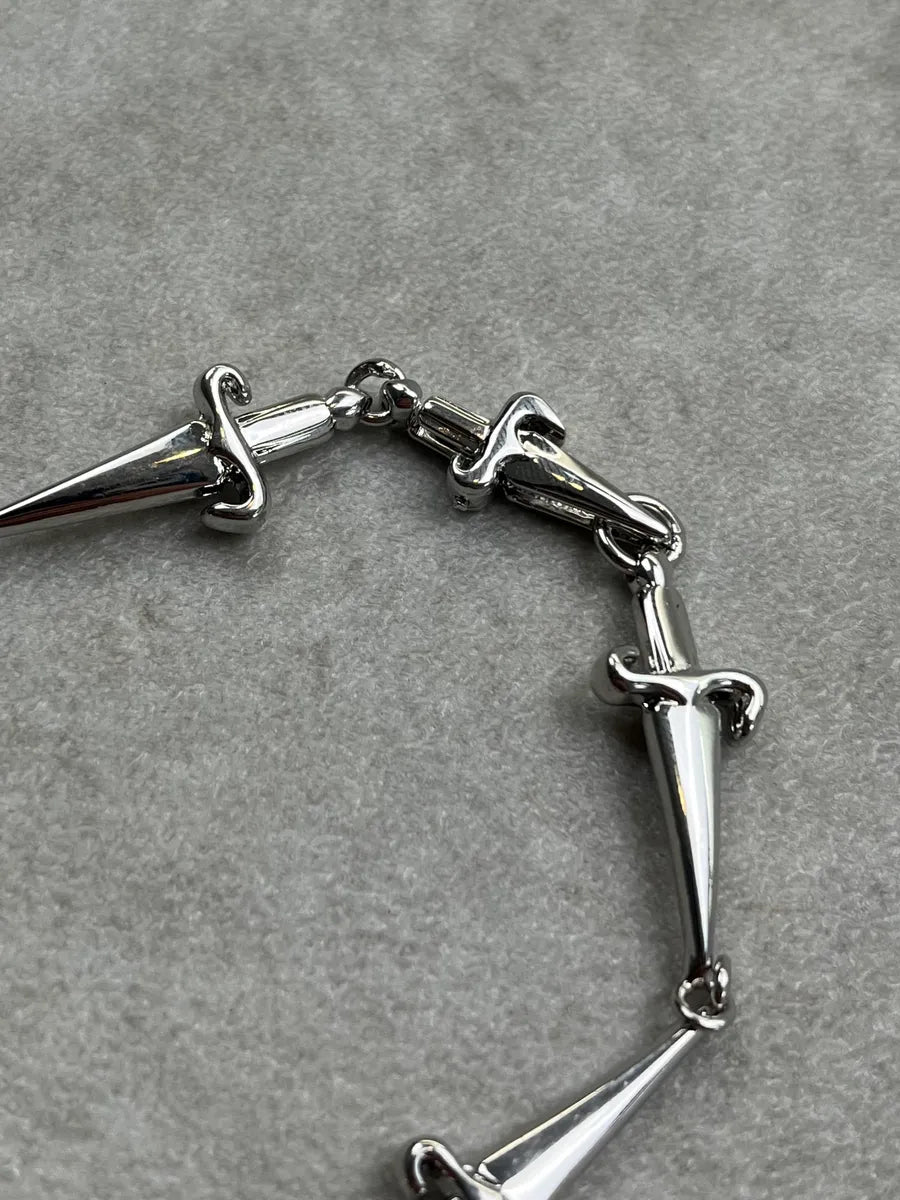 Cesare Paciotti Silver Sterling Spike Dagger Bracelet HOdDonb 7
