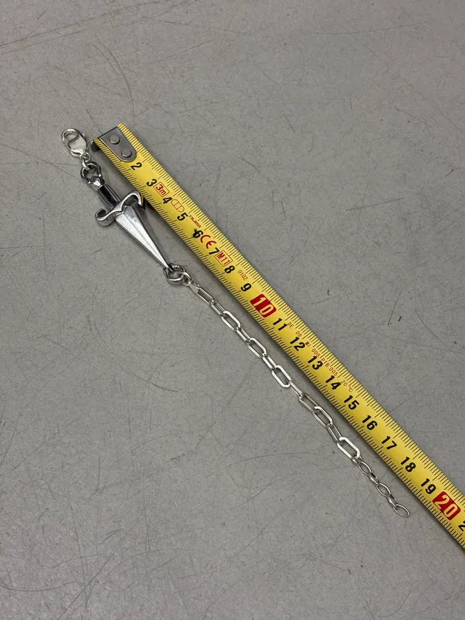 Cesare Paciotti Silver Dagger Chain Bracelet teLGQAc 6