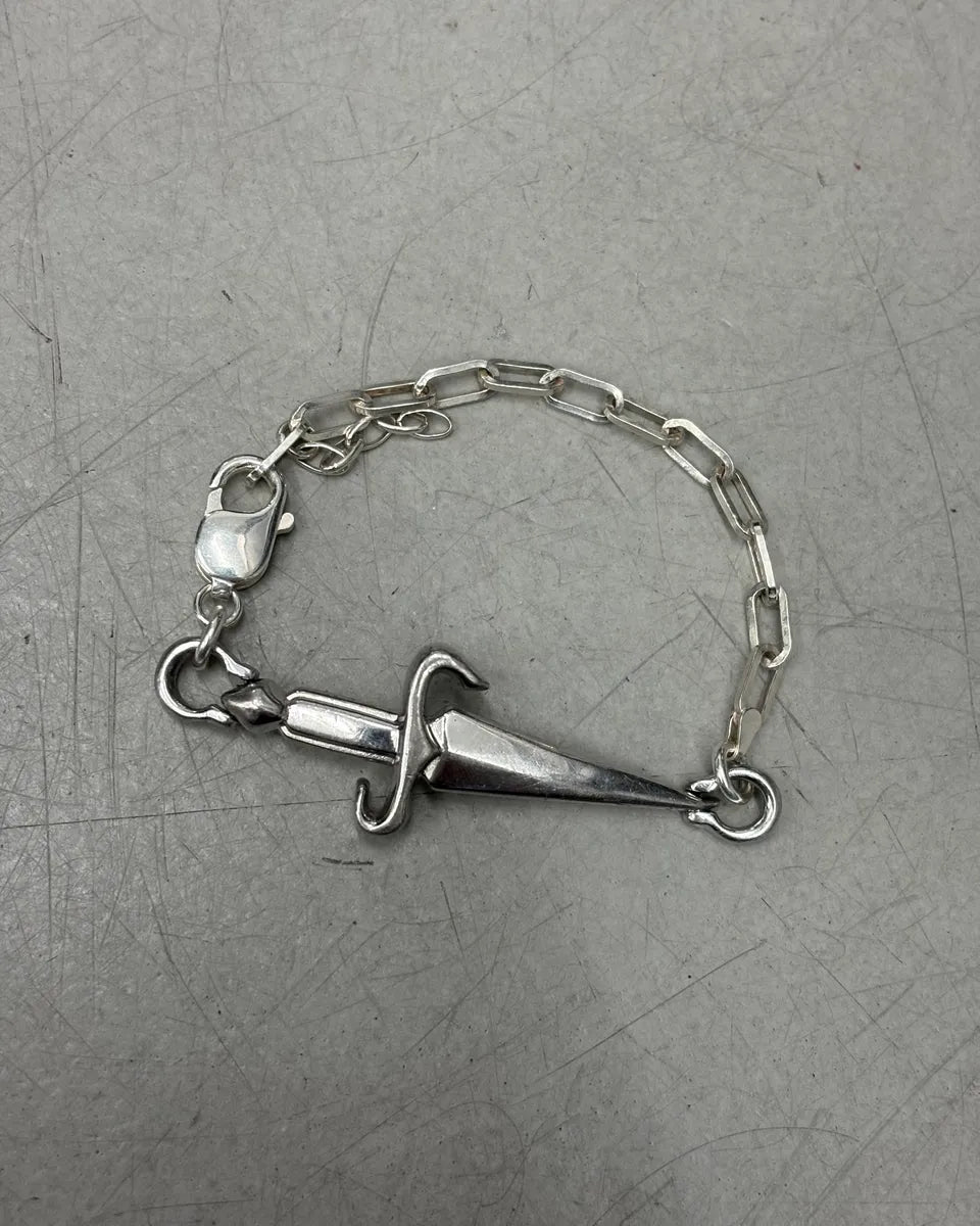 Cesare Paciotti Silver Dagger Chain Bracelet teLGQAc 0