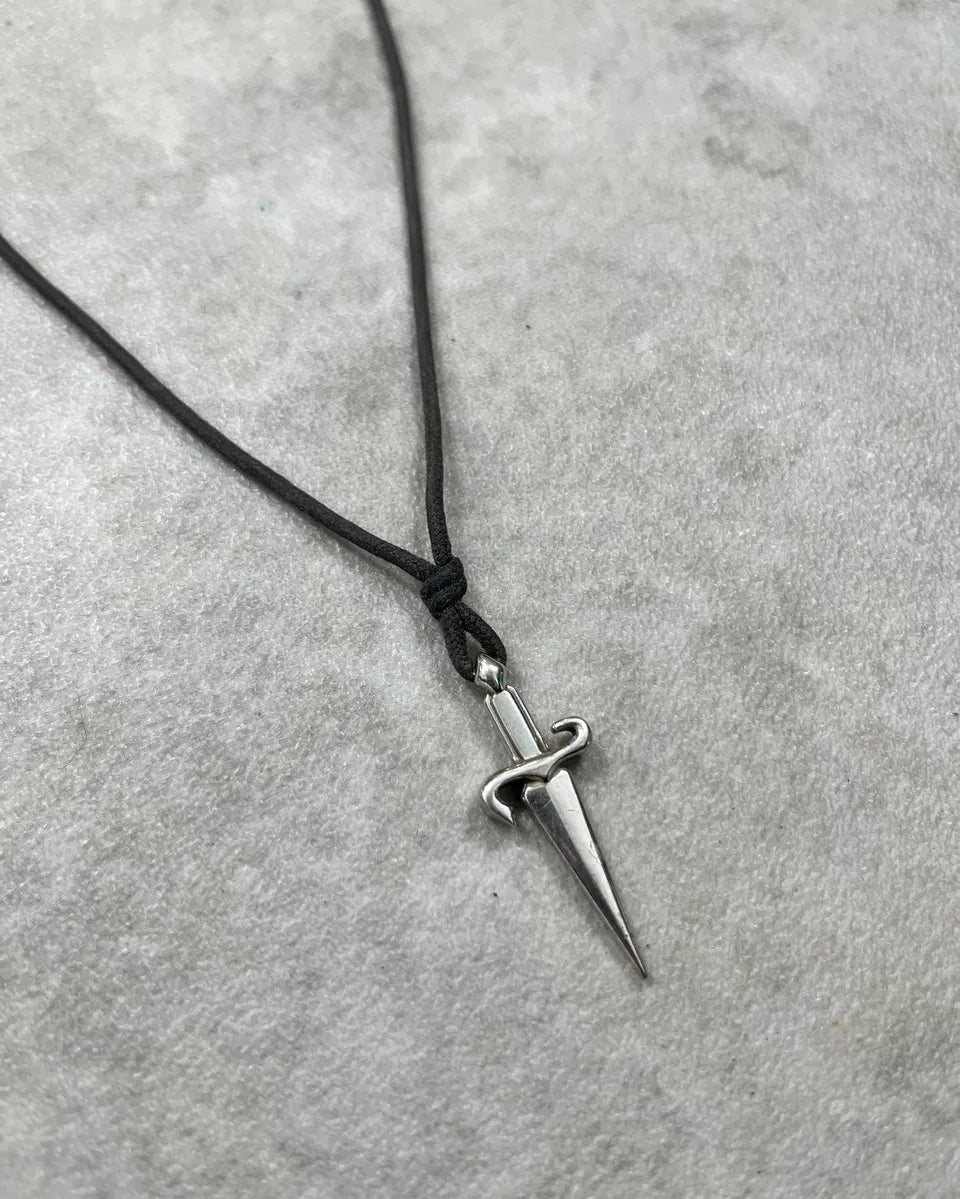 Cesare Paciotti Stainless Still Sword Pendant Necklace YHZQVld 2