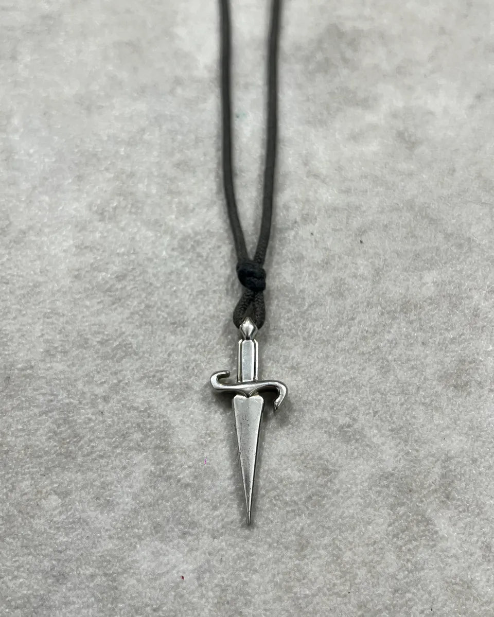 Cesare Paciotti Stainless Still Sword Pendant Necklace YHZQVld 4