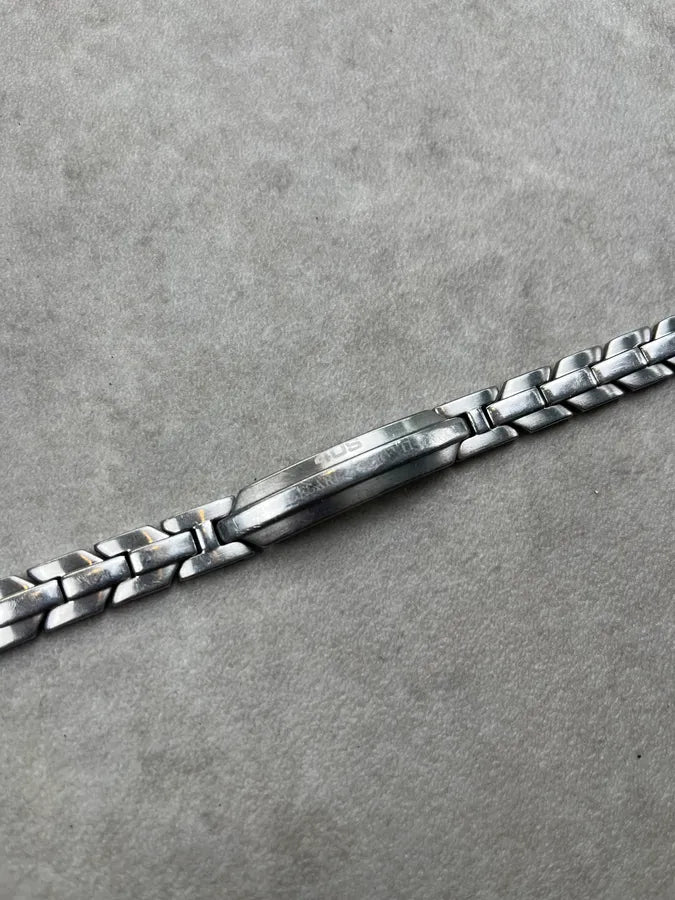 Cesare Paciotti Tag Steel Grey Chain Bracelet XTgxZNj 4