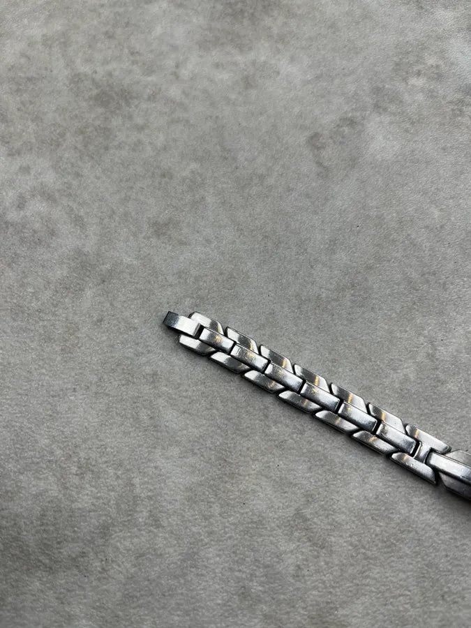 Cesare Paciotti Tag Steel Grey Chain Bracelet XTgxZNj 5