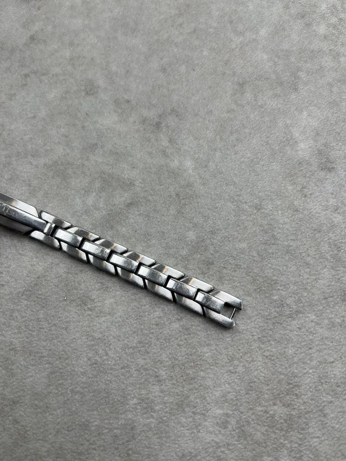 Cesare Paciotti Tag Steel Grey Chain Bracelet XTgxZNj 7