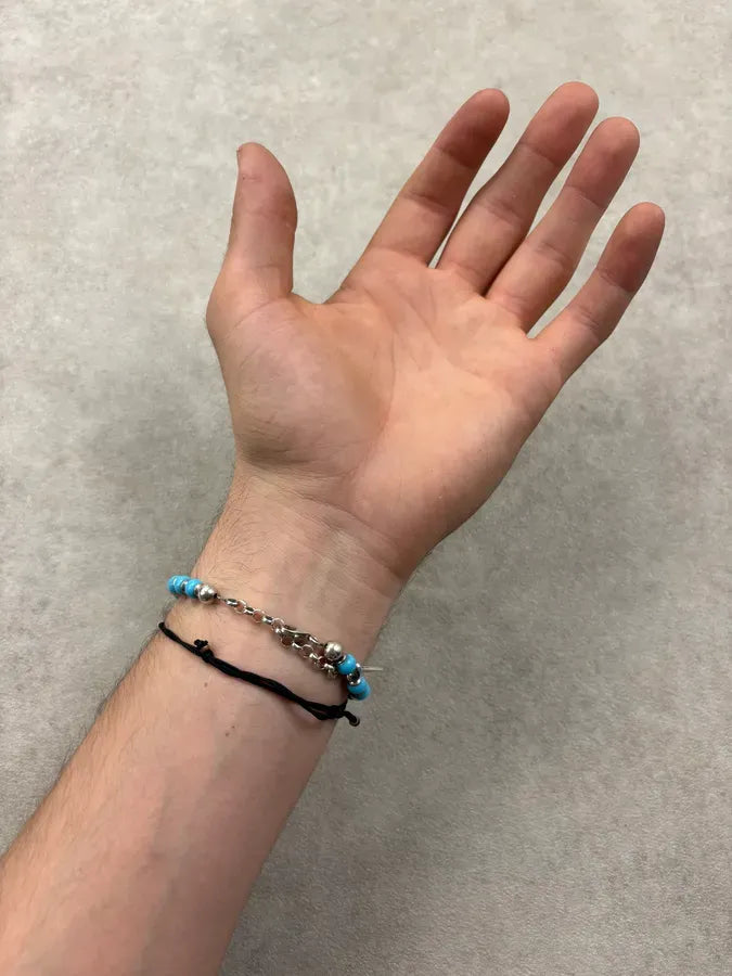 Cesare Paciotti Turquoise Beaded Dagger Bracelet xXricUT 3