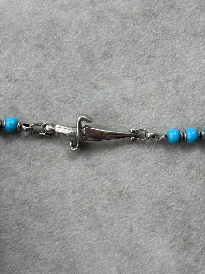 Cesare Paciotti Turquoise Beaded Dagger Bracelet xXricUT 4