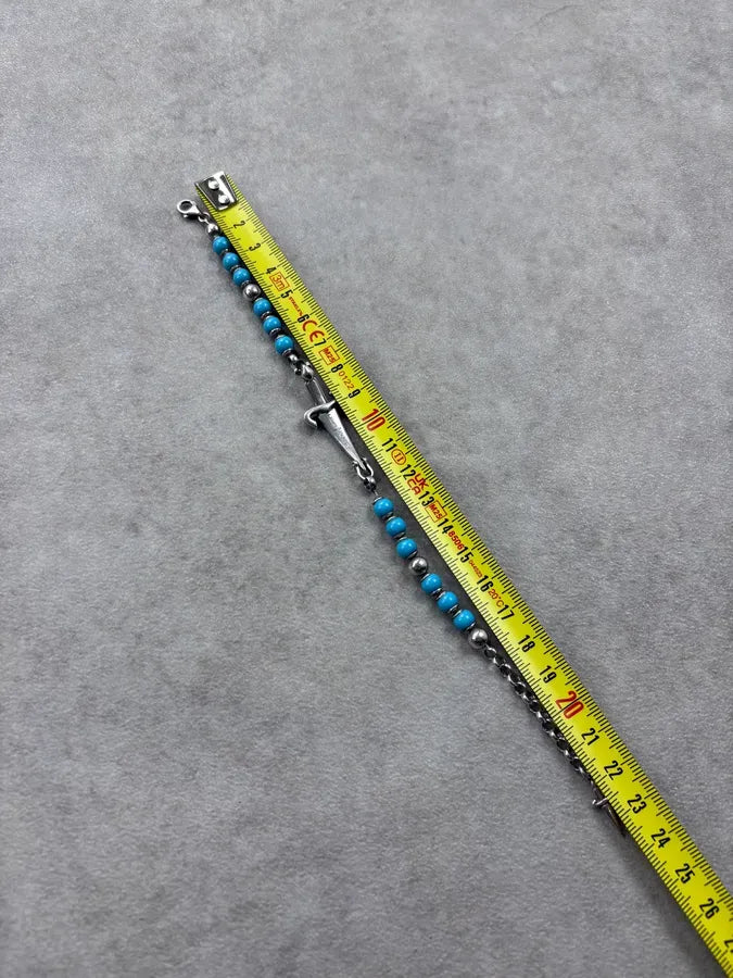 Cesare Paciotti Turquoise Beaded Dagger Bracelet xXricUT 6
