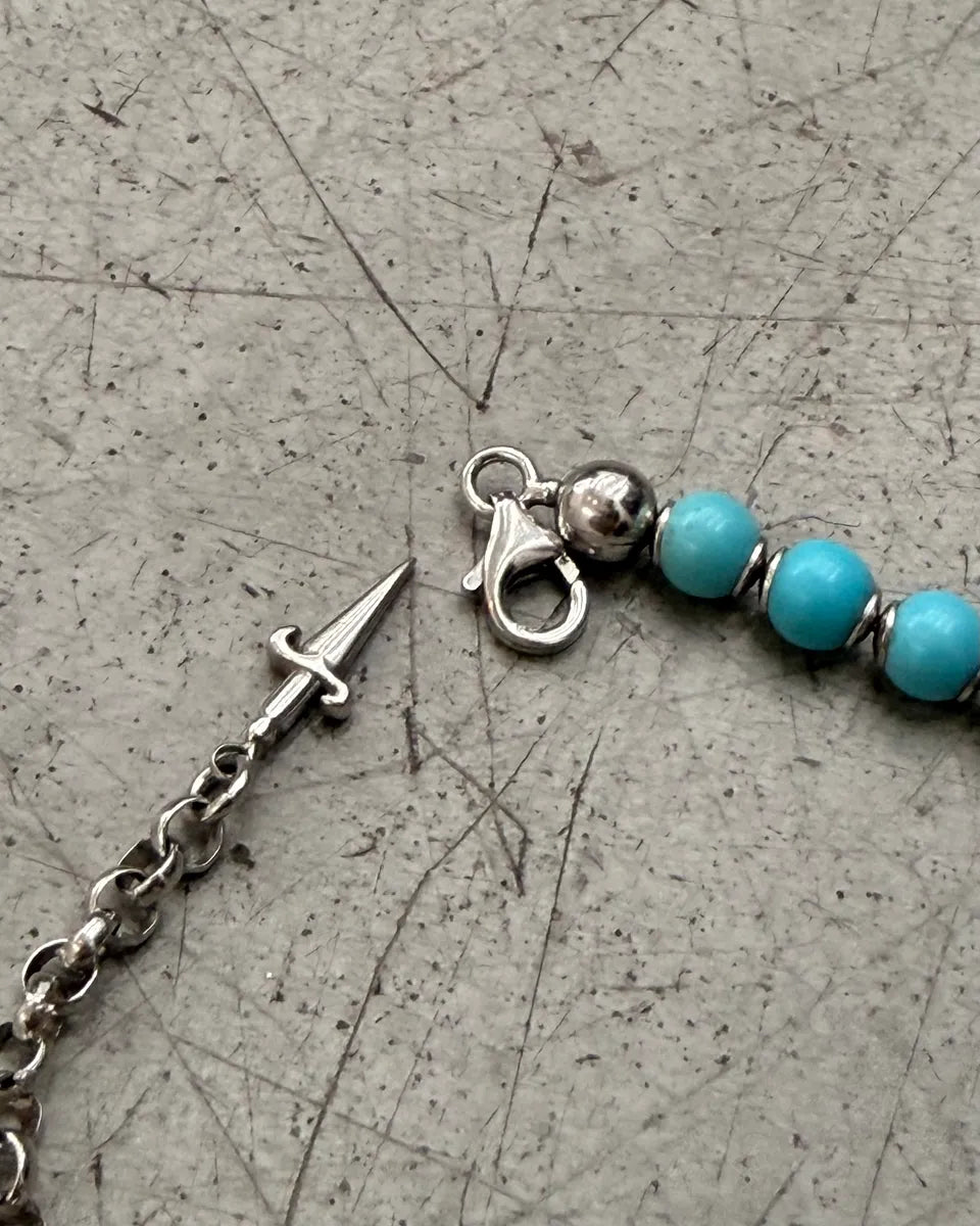 Cesare Paciotti Turquoise Pearl Silver Dagger Bracelet DvmwMcF 3