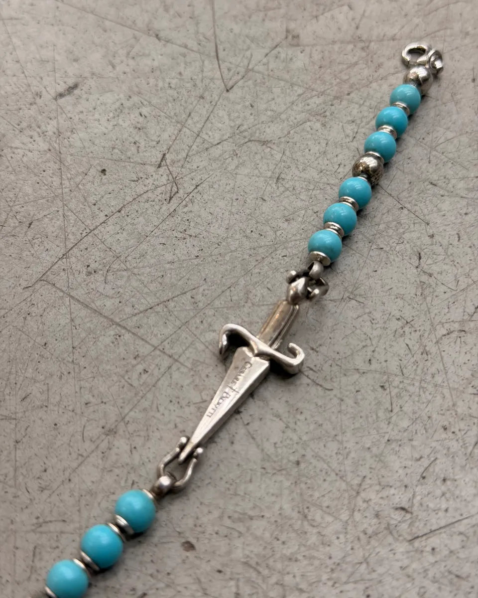 Cesare Paciotti Turquoise Pearl Silver Dagger Bracelet DvmwMcF 5