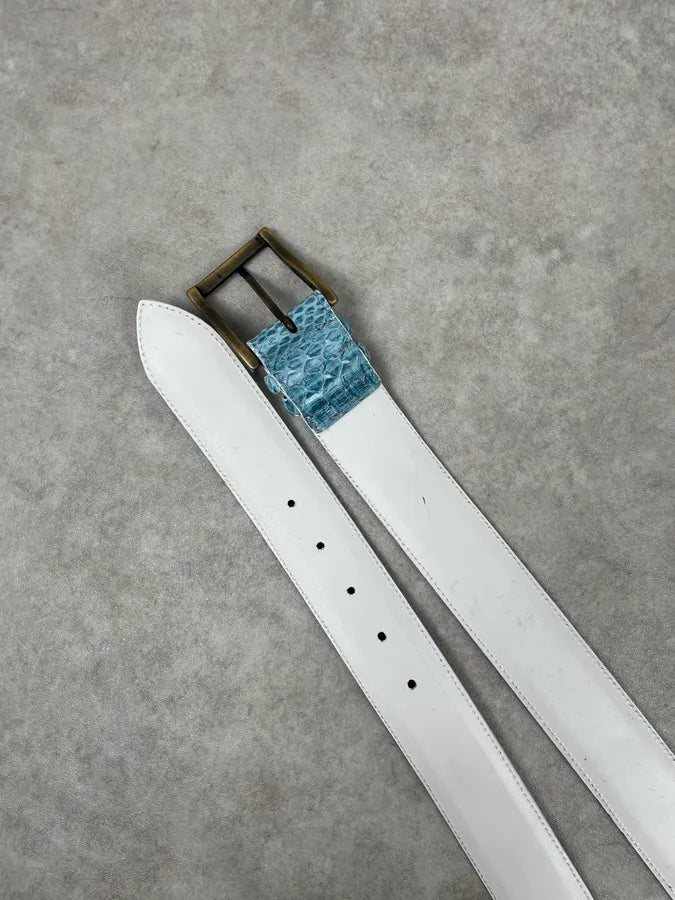 Cesare Paciotti Turquoise Python Dagger Belt JiDQUjZ 4