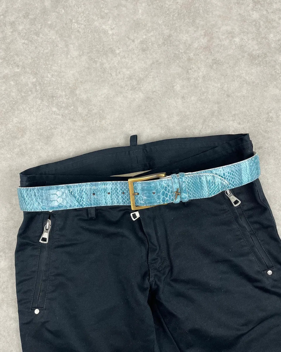 Cesare Paciotti Turquoise Python Dagger Belt JiDQUjZ 0