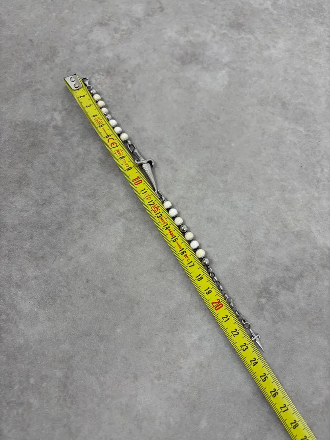 Cesare Paciotti White Bullet Dagger Bracelet AhGFJjj 7