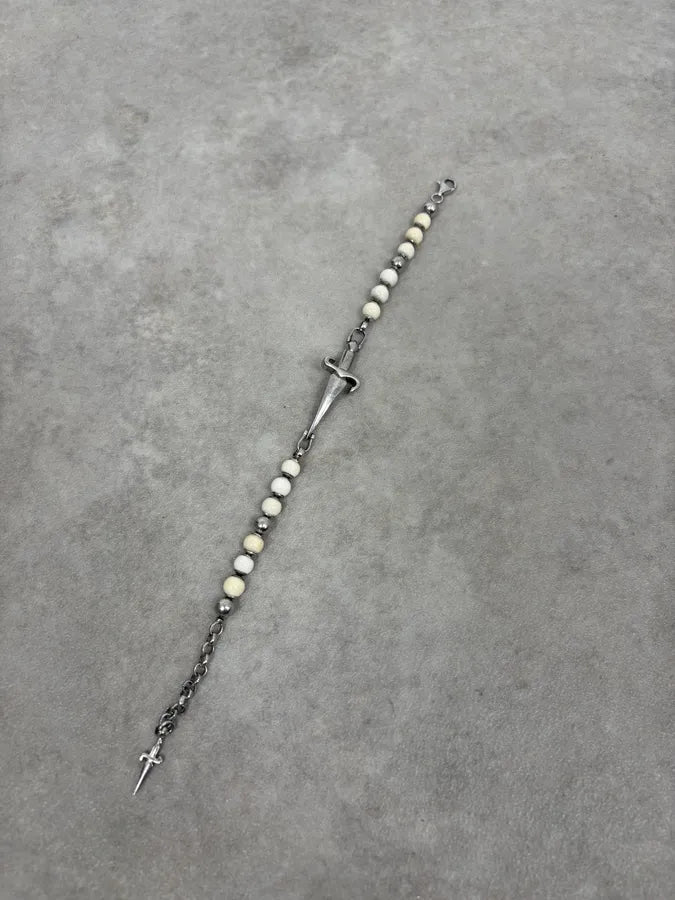 Cesare Paciotti White Bullet Dagger Bracelet AhGFJjj 4