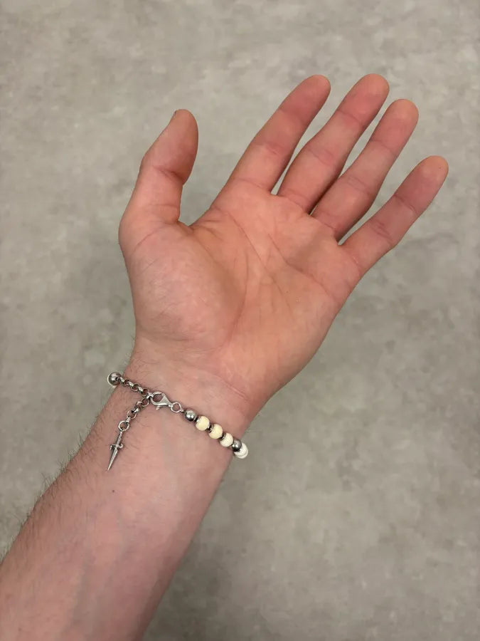 Cesare Paciotti White Bullet Dagger Bracelet AhGFJjj 2