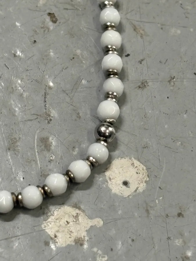 Cesare Paciotti White Pearl Silver Dagger Bracelet fIiPUil 4