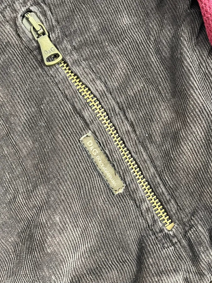 AW2004 Dolce & Gabbana Brown & Red Zip-up Hoodie dAkGcLu 9