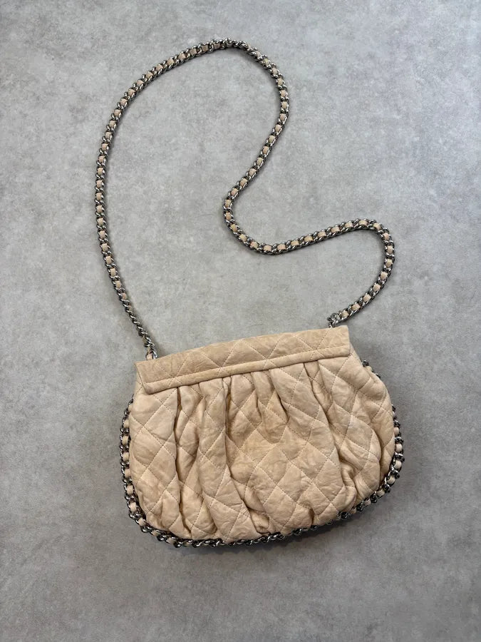 Chanel Beige Quilted Chain Shoulder Bag SzhlZuO 7