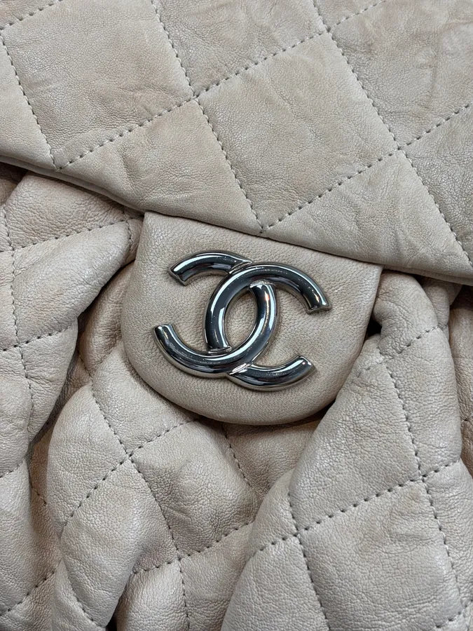 Chanel Beige Quilted Chain Shoulder Bag SzhlZuO 6