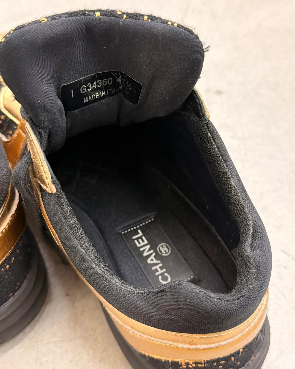 Chanel Black and Gold Sneakers tstVzcU 8