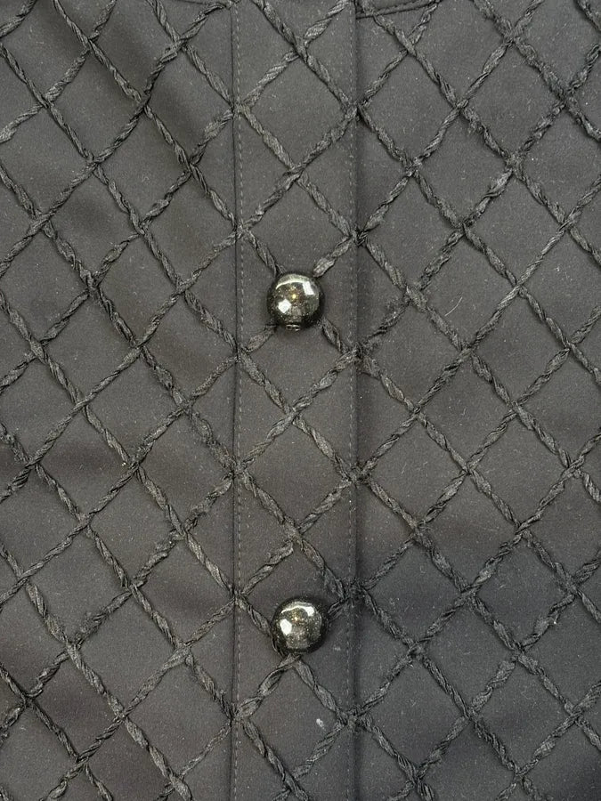 Chanel Black Diamond Quilted Cropped Jacket tOIXolg 8