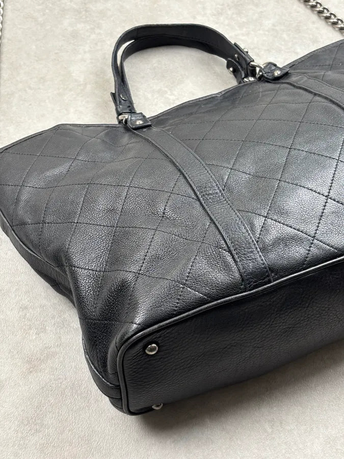 Chanel Black Leather Quilted Shoulder Bag dtXxEfQ 17